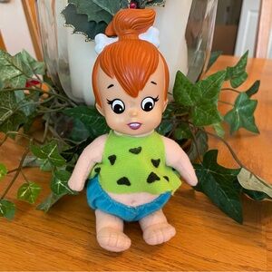 Vintage The Flintstones Mini Pebbles Doll